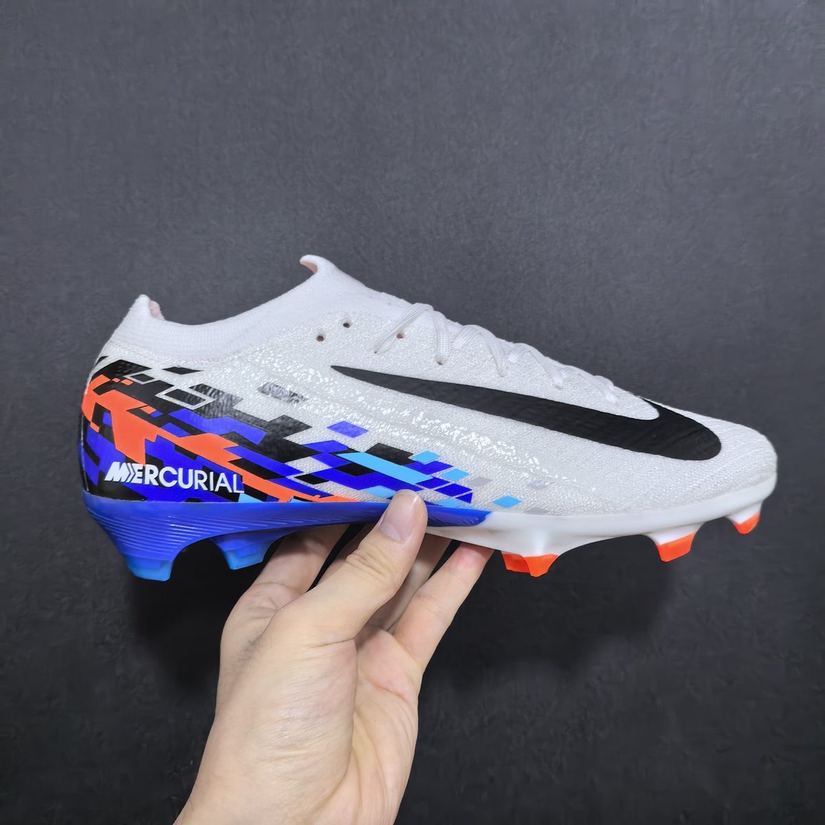 Nike Mercurial Soccer Cleats — White/Blue
